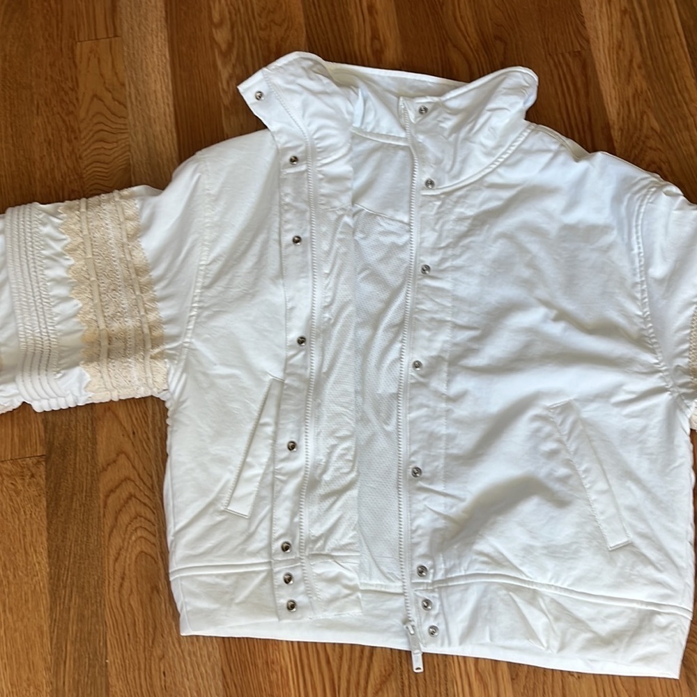 NWT Free People Solstice Bomber Size XS Color White - Picture 13 of 17